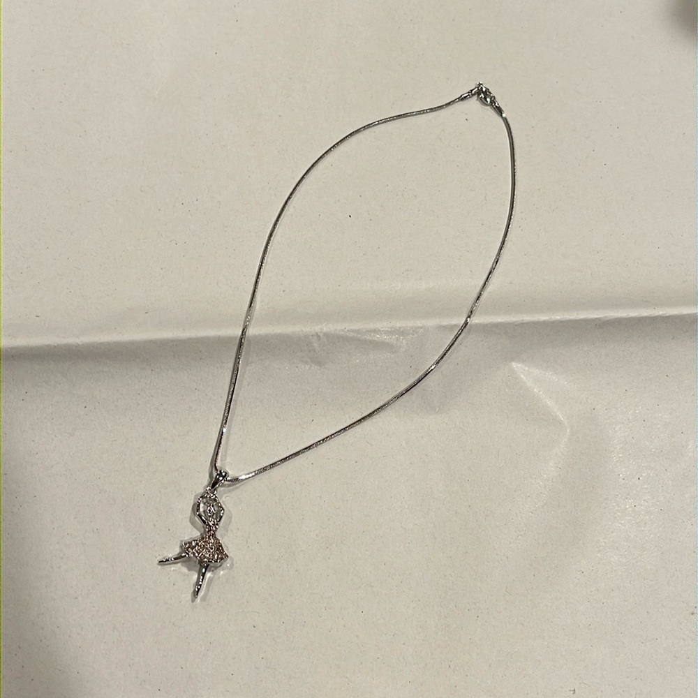 Ballet dancer necklace